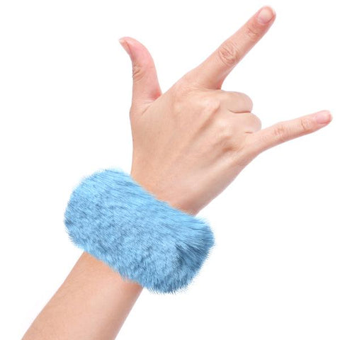 Blue Raspberry - Fuzzy Slap Bracelet